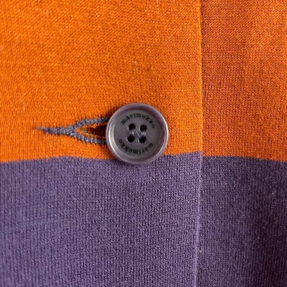 Marimekko Stand Collar Striped Button Front Tunic Size XS - Picture 6 of 7